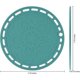 thumbnail image 1 of Juego de 3 salvamanteles y agarraderas de silicona grandes y redondos de Kartokner, color azul, 1 of 6