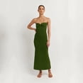 thumbnail image 4 of Txlixc Vestido de mujer de corte cruzado de color sólido Txlixc moda, 4 of 4