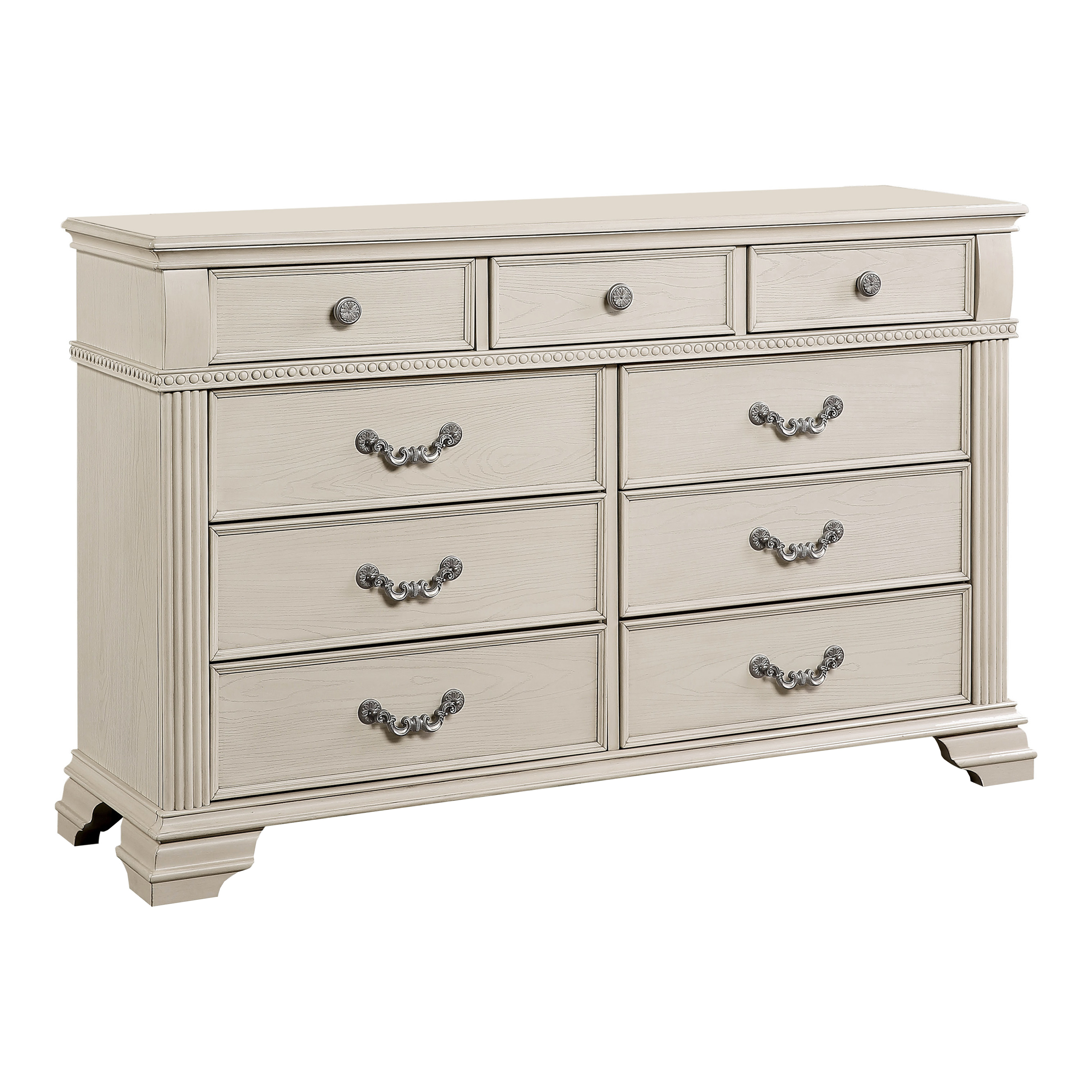 Furniture of America Rendy Adult Traditional 9-Drawer Dresser, White