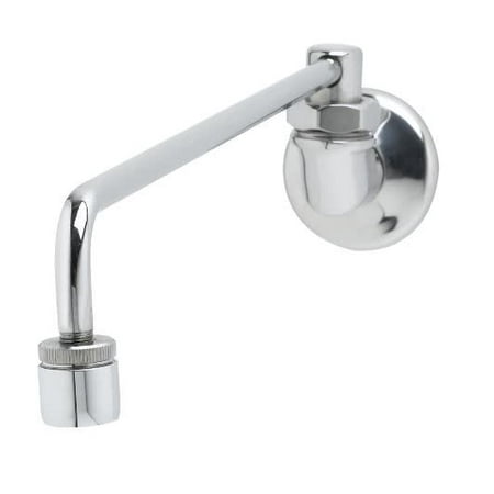2.2 Gpm Swing - T and S Brass B-0577 2.2 GPM Wall Mounted Utility Faucet with 13-1/8in Swing Nozzle and 1/2in NPSM Male Inlet