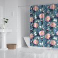 thumbnail image 2 of Pioneer Flower Floral Print Pattern Shower Curtain 84"x72", Bathroom Decorative Shower Curtain Set with 12 Hooks, Waterproof Washable, 2 of 6
