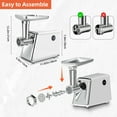 thumbnail image 3 of axGear Electric Meat Grinder Sausage Maker Stuffer Beef Pork Stainless Food Mincer, 3 of 8