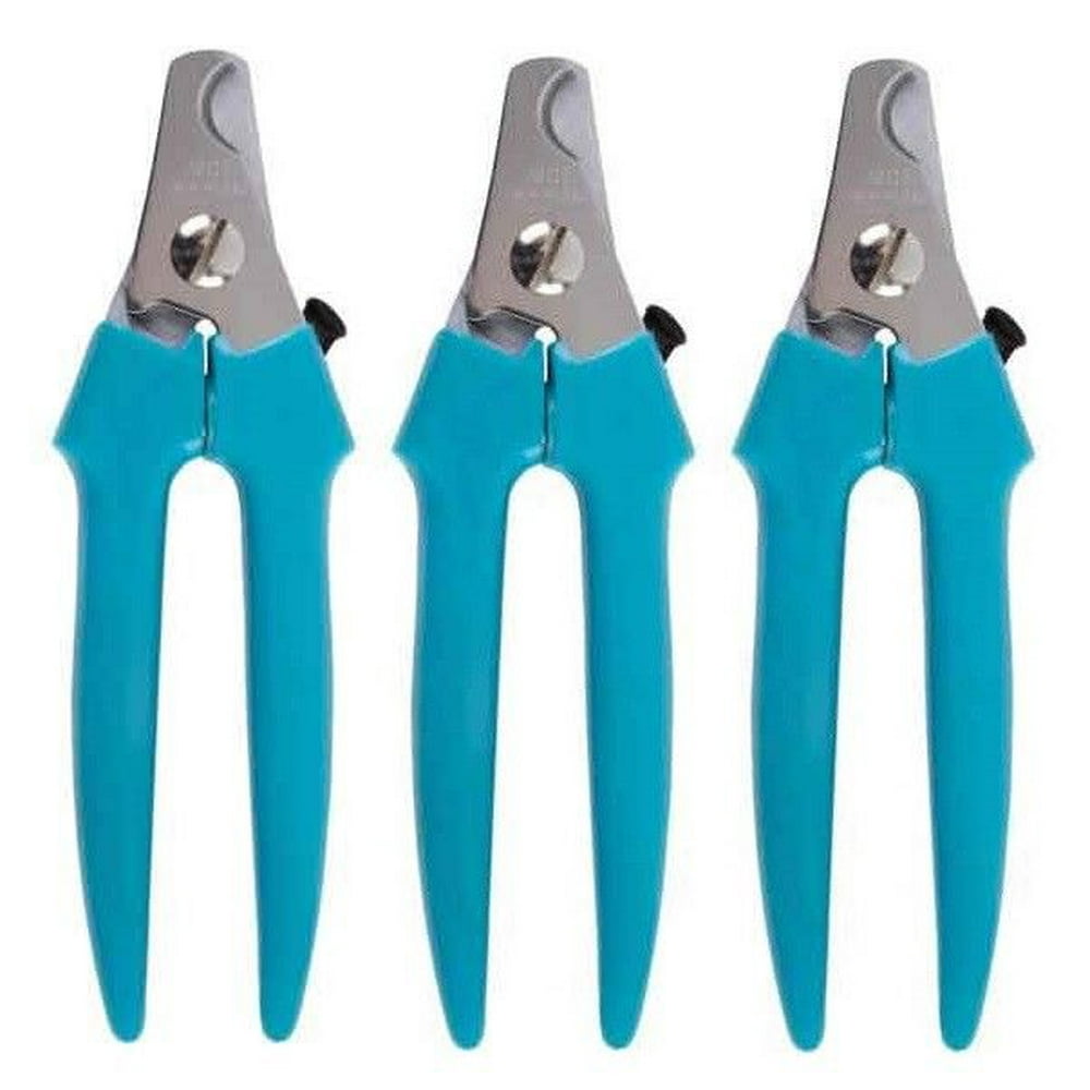 Large Dog Nail Clippers Heavy Duty Teal Handle Professional Grade High