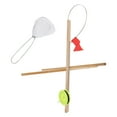 thumbnail image 4 of Ice Fishing Flag, Wood Ice Fishing Rod Flag Portable Fine Workmanship 3Pcs High Stability  for Winter, 4 of 7