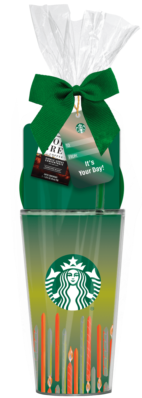 Starbucks Cold Cup with Iced Coffee Gift Set (Style Will Vary)