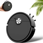 Mini Robot Vacuum for Car, 3 in 1 Robot Vacuum Cleaner, Compact Mini Cleaner Sweeping Robot with Auto Spot Edge Modes Anti-Drop Sensors for Hard Floors Pet Hair Carpets (Pink)