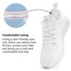 thumbnail image 3 of Zapatillas de tenis ligeras WYGRQBN para mujer, blancas, 3 of 7