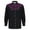 Purple, variant on Men Western Shirts Long Sleeve Button Collar Cowboy Embroidered Shirt Regular Fit Business Casual Tee With Floral Design Grey M