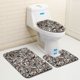 thumbnail image 5 of Juego de alfombras de baño con estampado de piedra 3D, alfombrillas de baño antideslizantes, alfombrillas decorativas para asiento de inodoro, alfombra 3 piezas seitruly JJ25267-09, 5 of 5