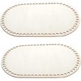 thumbnail image 1 of KAIYANG Cesta de madera para tejer a crochet, base para cesta de crochet, herramienta para tejer a crochet, accesorios para el suelo hechos a mano (ovalada), 1 of 4