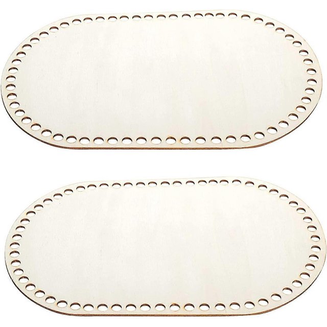 KAIYANG Cesta de madera para tejer a crochet, base para cesta de crochet, herramienta para tejer a crochet, accesorios para el suelo hechos a mano (ovalada)