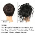 thumbnail image 4 of Wavy Scrunchies Chignon with Elastic Rubber Band Hairpiece for Women Hair Buns Hair Piece Tousled Curly Messy Bun Hair Extension Synthetic, 4 of 7