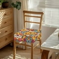 thumbnail image 3 of HELLHERO Daisy Print Dining Chair Covers, Washable Seat Cover for Dining Room Chair, Stretch Kitchen Chairs Cushion Slipcovers, 3 of 7