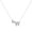Silver W, variant on Couple Necklace Letter Shape Unisex Alloy Stainless Men Pendant for Gift