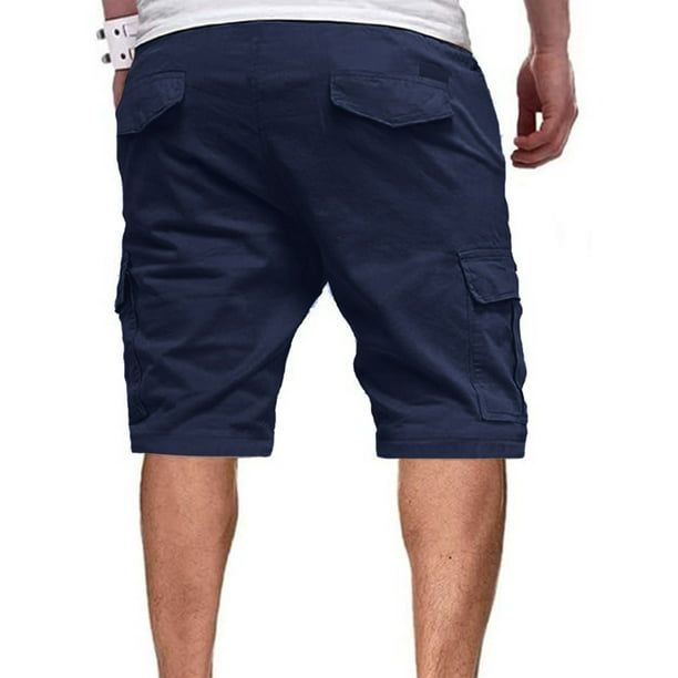 Navy blue cargo shorts best sale walmart