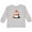 AC-Heather Grey, variant on Cute Winter Penguin in Hat and Scarf with Snowflakes Boys or Girls Long Sleeve Toddler T-Shirt