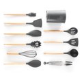 thumbnail image 4 of 11pcs Silicone Cooking Utensil Set European Style Prevents Stick Heat Resistance Cooking Kitchen Utensils Set with Holder, 4 of 12