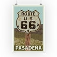 thumbnail image 3 of Pasadena, California, Route 66, Letterpress (12x18 Wall Art Poster, Room Decor), 3 of 3