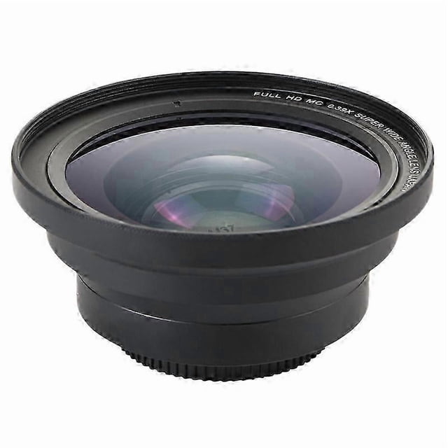 Professional 37mm Macro+72mm Wide Angle Lens 0.39X Full HD for 4K Camcorder
