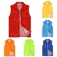 thumbnail image 5 of Unisex Breathable Vest Casual Waistcoat Volunteer Work Uniforms Outwear Tops, 5 of 8