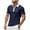 Navy, variant on Lmnyox Men's Zipper Up Golf Shirt Collared Color Block Summer Shirts Casual Dressy Business Short Sleeve Work Tops
