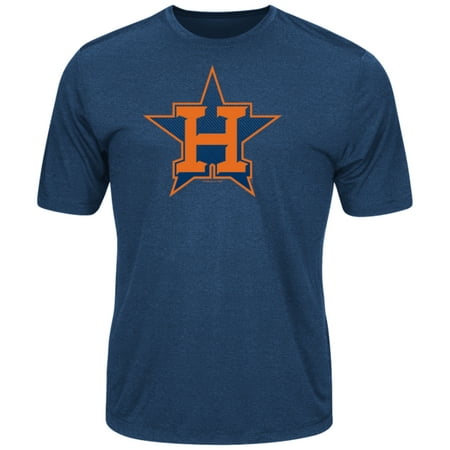 Men's Majestic Heathered Navy Houston Astros Logo Statement