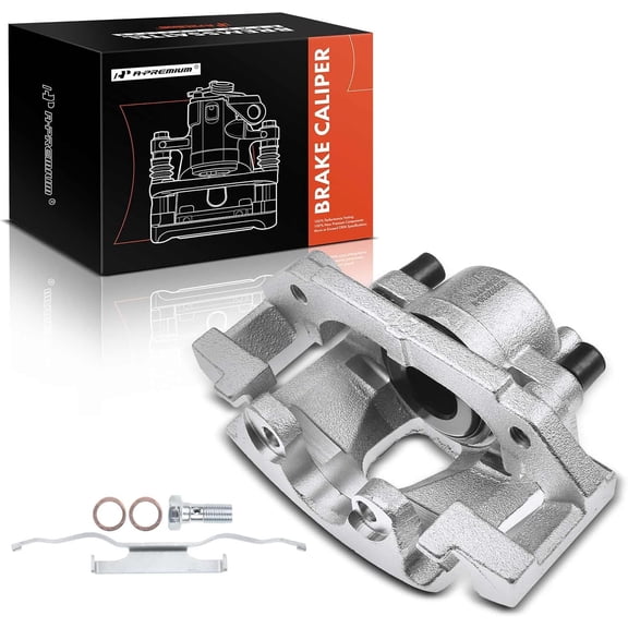 A-Premium Disc Brake Caliper Assembly with Bracket Compatible with Chrysler and Dodge Models - Town & Country & Grand Caravan 2001-2007, Voyager 2001-2003 - Front Left Driver Side