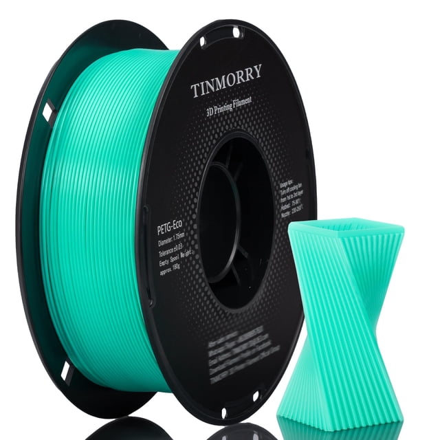 Filamento para impresora 3D TINMORRY PETG-Eco de 1,75 mm, verde menta, 1 kg