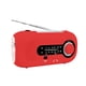 thumbnail image 1 of Wind Up Radio solar Alarma SOS AM/FM Radio solar de emergencia Radio con manivela con batería recarg Meterk Rojo, 1 of 7
