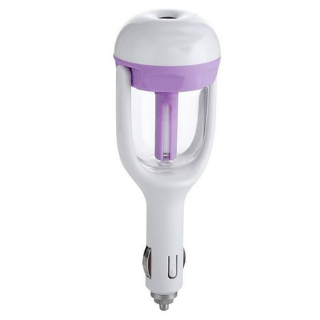 Portable Mini Essential Oil Diffuser Air Diffuser Purifier Humidifier For Car-Purple