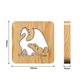 thumbnail image 3 of Dinosaurio tallado en madera maciza luz nocturna ahuecada regalo creativo novedad luz nocturna JAMW  Sencillez, 3 of 4
