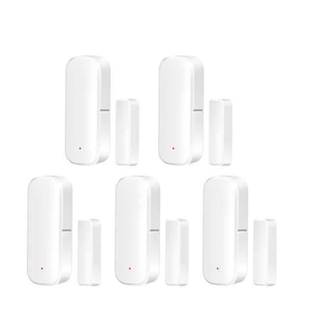 Tuya Capteur de Fenêtre de Porte ZigBee Détecteurs d'Ouverture/fermeture de Porte Protection de Sécurité Télécommande via Alexa