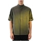 thumbnail image 2 of Blusa y camisa de manga corta con cuello alto para hombre, color liso, informal, holgada, a la moda, con botones y bolsillo, de poliéster., 2 of 5