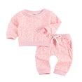 thumbnail image 2 of MesaSe 2Pcs Clothes Floral Print  Collar  Long Sleeve Tops Long Pants Infant Set, 2 of 7
