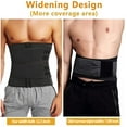 thumbnail image 4 of COMFREE Neoprene Sauna Waist Trainer Corset Sweat Belt for Men Weight Loss Body Shaper Compression Trimmer Workout Fitness Fat Burner Back Support, 4 of 7