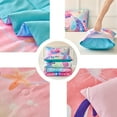 thumbnail image 7 of URBONUR Colorful Mermaid Twin Comforter Set for Girls Kids, Rainbow Glitter Fish Tail Bed Comforter Set, Gradient Galaxy Girl Bedding Set for All Season, 7 of 7