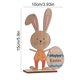 thumbnail image 3 of Stereoscopic Easter Decorations Wooden Patterned Rabbits and Egg Table Decorations Happy Easter Decorations Suitable for Easter Party Decorations, 3 of 6