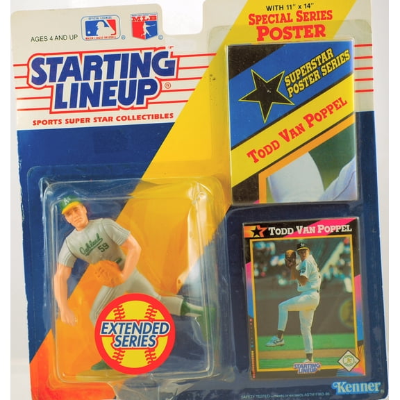 Starting Lineup Baseball Sports Super Star Collectible Figure with 11 x 14 in... 2