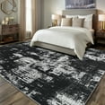 thumbnail image 2 of Area Rugs for Living Room, Homasen 9'x12' Washable Indoor Rug Neutral Ink Black, Soft Low Pile Stain Resistant Carpet for Bedroom, Dinning Room, 2 of 10