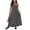Gray, variant on Tank Dress Cute Summer Dresses Loose Fit Plus Size 2026 Solid Color Sleeveless Crew Neck Conservative Dress for Daily and Commute XL-5XL