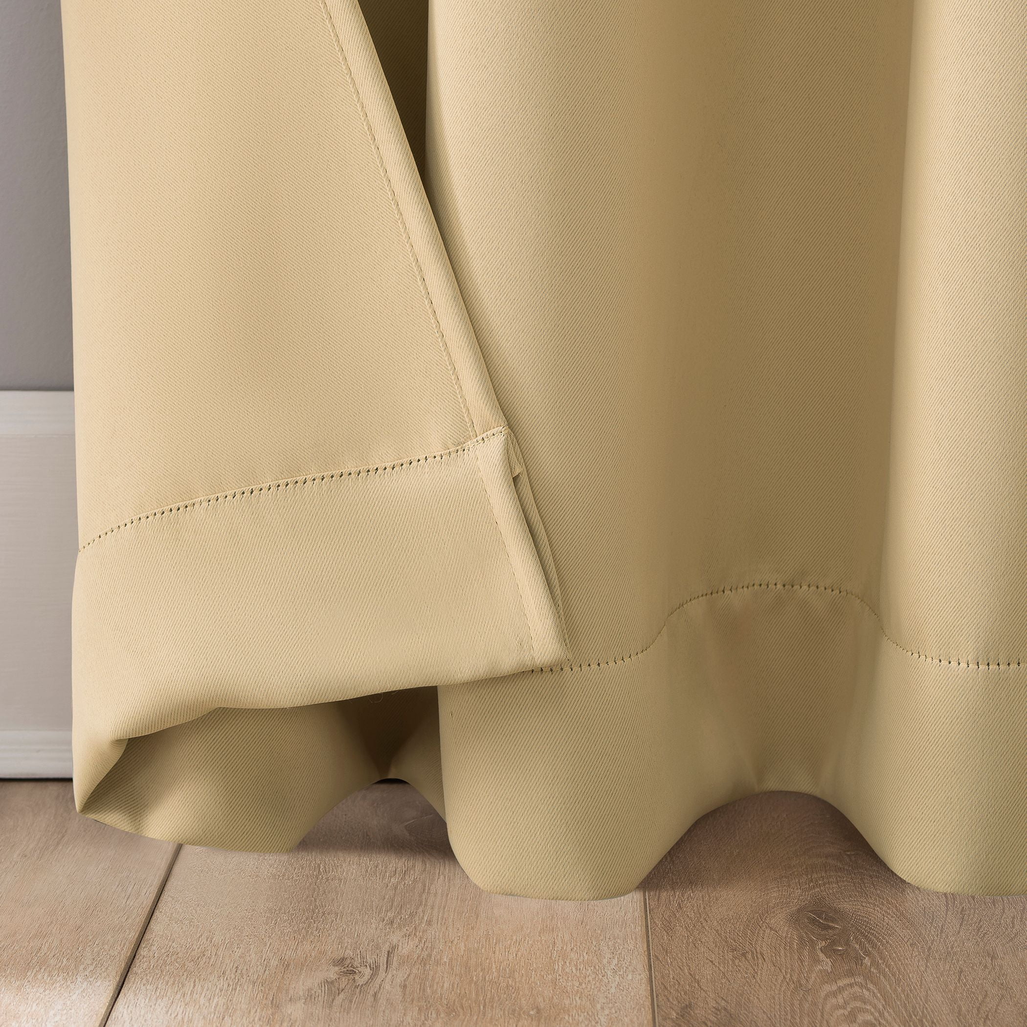 Mainstays Blackout Energy Efficient Grommet Single Curtain Panel, 40 in x 63 in, Yellow