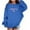R936/Blue, variant on Vividxx Sweatshirts For Girls Fashion Letter Printed Crewneck Sweatshirt Casual Loose Long Sleeve Pullovers Tops Fashion Clothes 2-3 Years