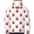 thumbnail image 7 of Naloa Spiders Insects Men's Casual Hooded Collar Drawstring Hoodies Pullover Sweatshirts Casual Long Sleeve Shirts-3X-Large, 7 of 7