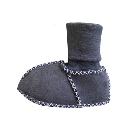 

Ritualay Newborn Toddler Sock Boots First Walkers Crib Shoes Plush Lining Ankle Boot Breathable Lightweight Winter Bootie House Casual Prewalker Booties Gray 4C