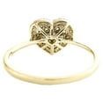 thumbnail image 4 of 10K Yellow Gold Diamond Heart Halo Tiered Promise Love Right Hand Ring 0.25 Ct., 4 of 5