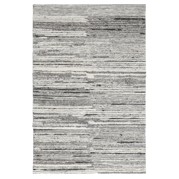 SAFAVIEH Casablanca Carmella Striped Area Rug, Grey/Ivory, 6' x 9'