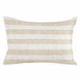 thumbnail image 2 of Beige Stripe Body Pillow Cover, Pillowcase Protectors with Zipper, Breathable Decorative Throw Pillow Case Cover, Vintage Country Geometric Linen Texture Pillow Shams for Couch Sofa 24x36Inch, 2 of 8