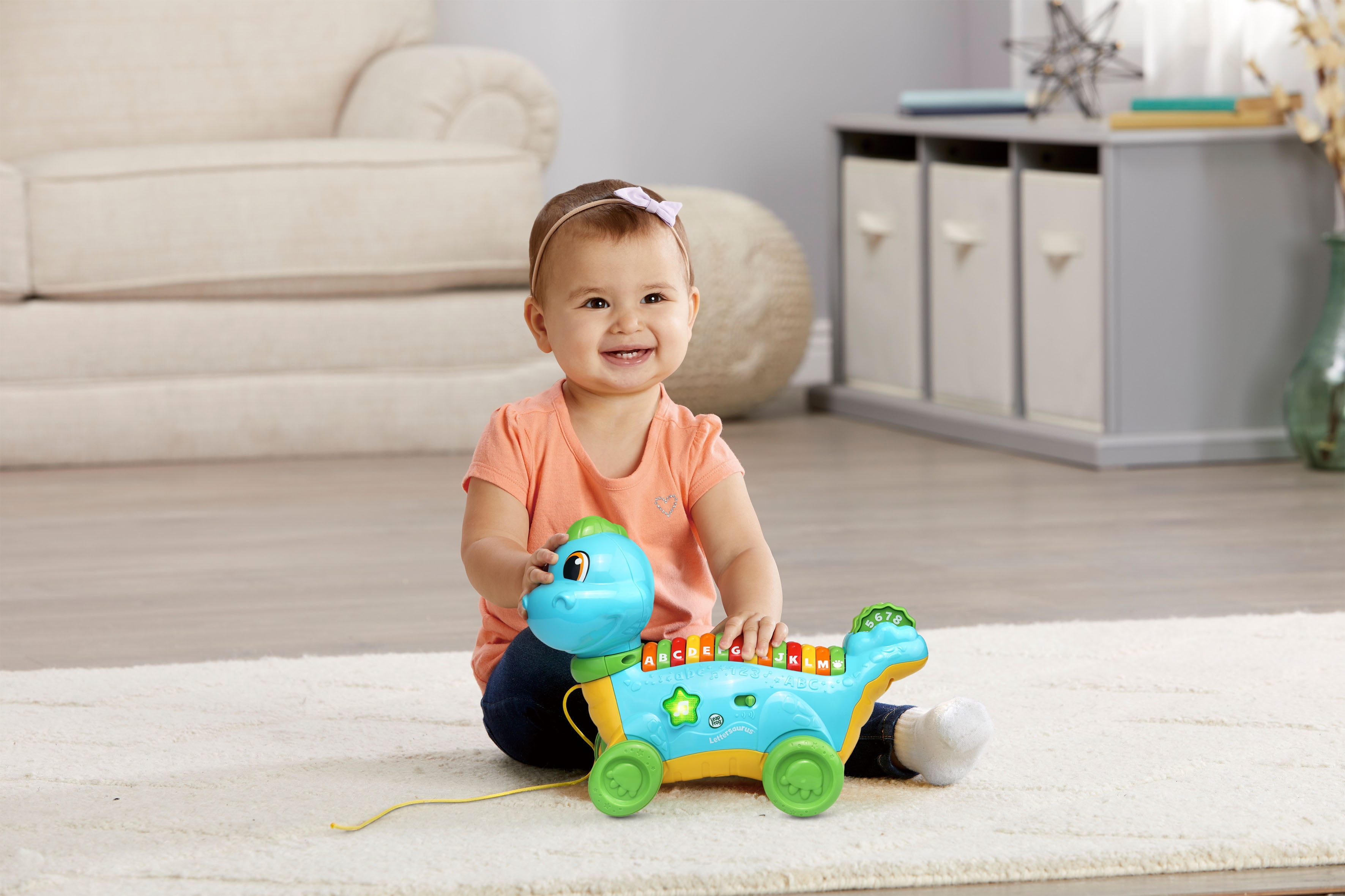 LeapFrog Lettersaurus, Introduces Letters and Phonics, Toddler Toy