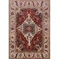 thumbnail image 1 of Ahgly Company Machine Washable Indoor Rectangle Industrial Modern Saffron Red Area Rugs, 8' x 12', 1 of 7