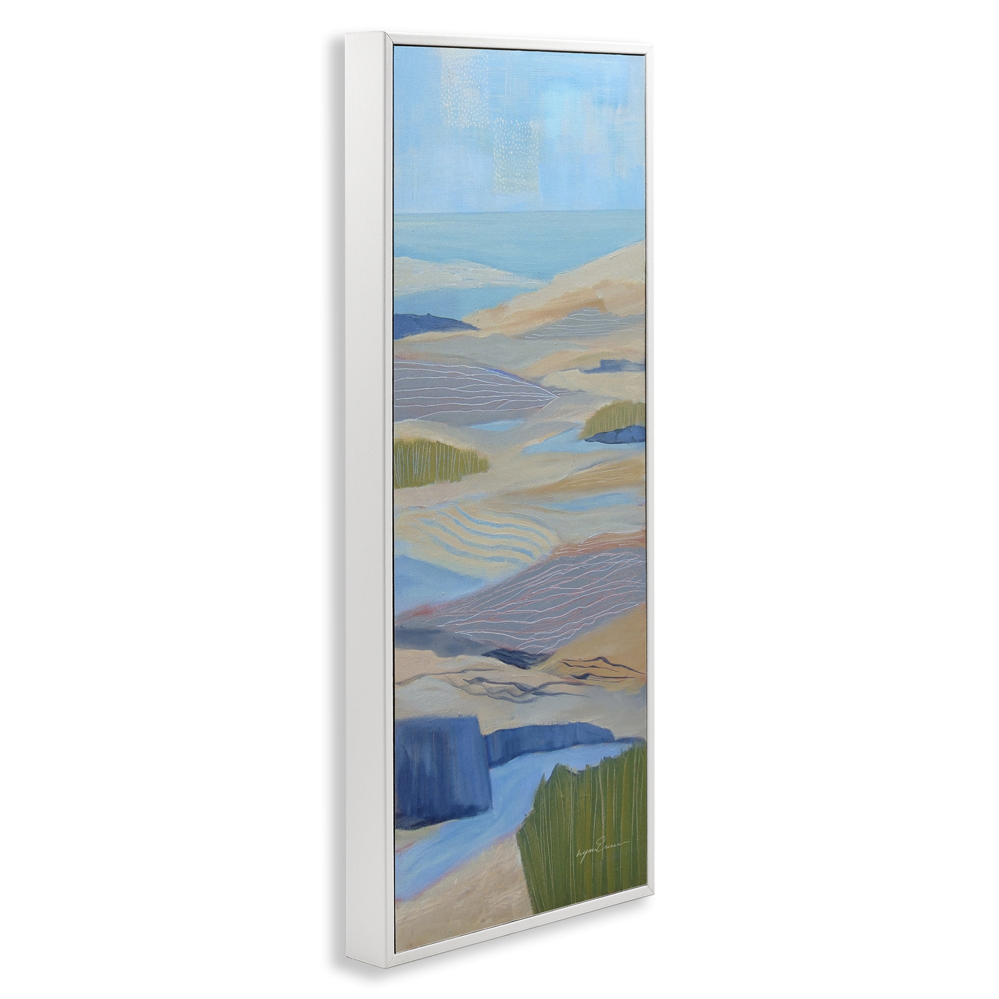 Stupell Industries Ebb & Flow Sand Dunes White Framed Giclee Art, design by Lynn Ericson Fine Art